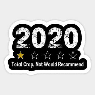 Rating 2020 Review One Star   Total Crap Not Would Recommend Sticker